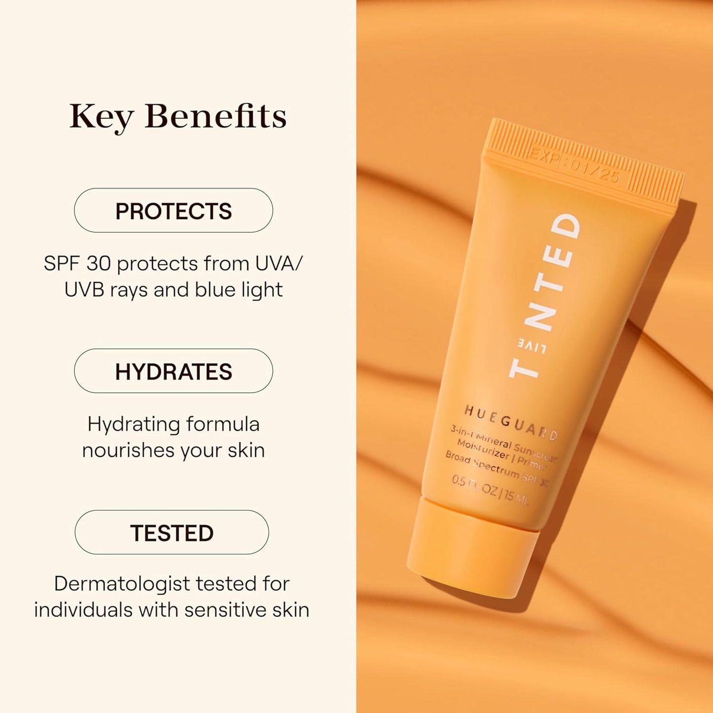 Superhue Hyperpigmentation Serum Stick - Balm-To-Serum Stick for Face & Body & Hueguard: 3-In-1 Mineral Sunscreen, Moisturizer, & Primer for Face and Body - Travel Sized - SPF 30