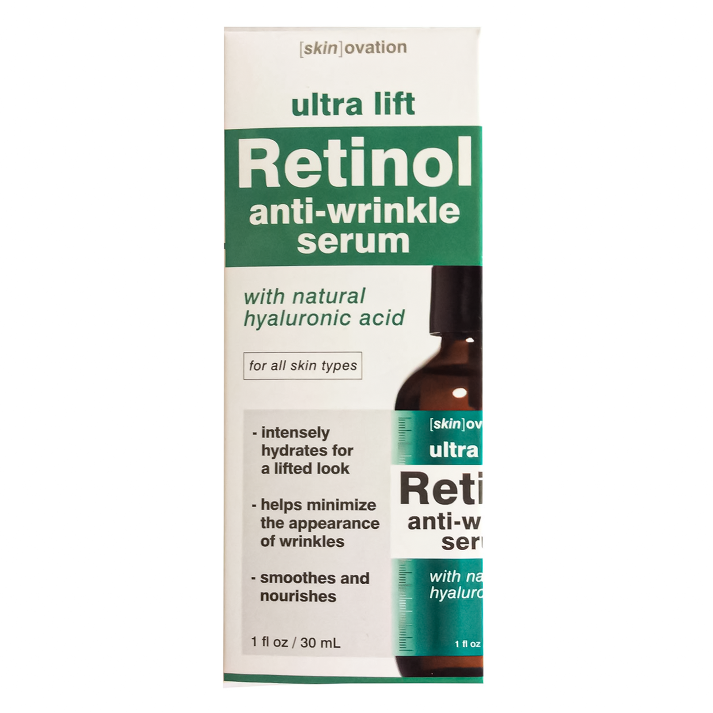 Ultra Lift Retinol Anti-Wrinkle Serum with Hyaluronic Acid – 1 FL OZ | Natural, Firming Formula for Wrinkle Reduction and Skin Rejuvenation