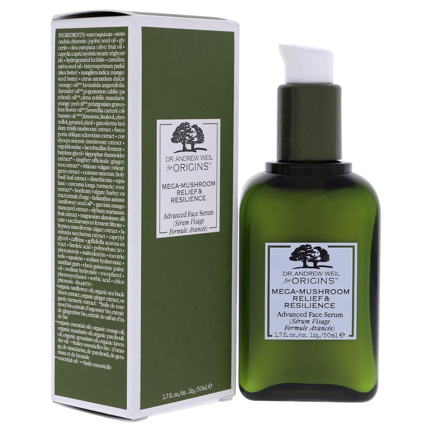 Dr. Andrew Weil Mega-Mushroom Skin Relief Advanced Face Serum 50Ml, 1.7 Fl Oz (Pack of 1), (I0110390)