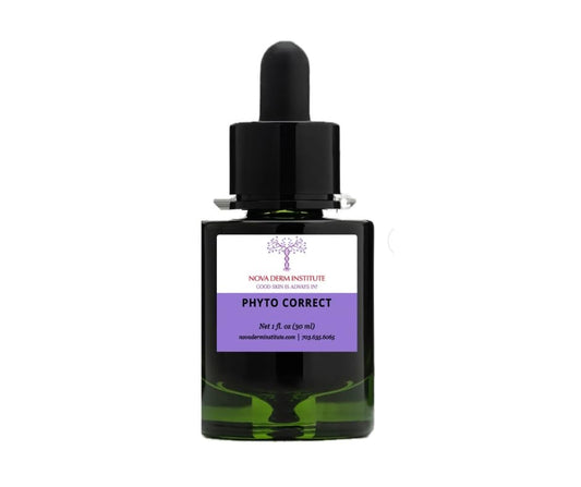 NOVA DERM Phyto Correct Face Serum Lightweight Hydration with Hyaluronic Acid, Peptides, Anti-Aging, Non-Comedogenic, Sensitive Skincare Hydrating Face Serum for Radiant Skin Made in USA