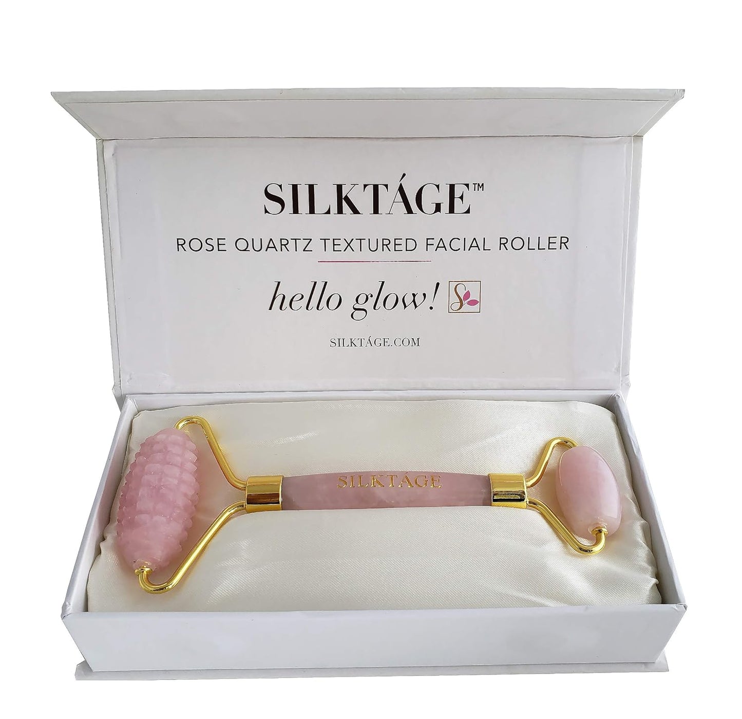 Rose Quartz Textured Facial Roller