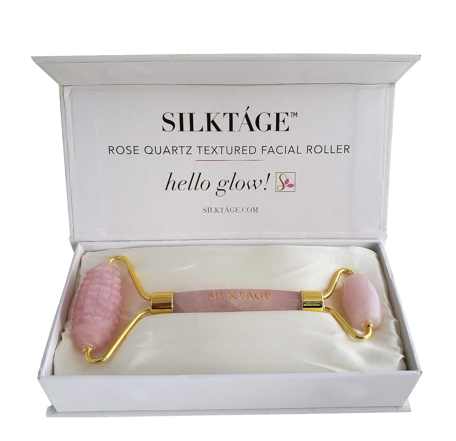 Rose Quartz Textured Facial Roller