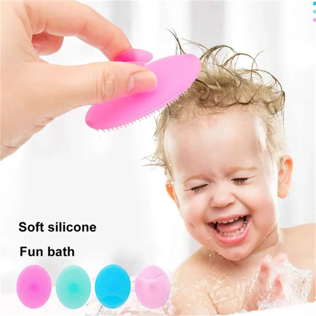 Bath Sponge, Foam Loofah Sponge, Large Body Sponge for Shower, 3 Face Scrubber & 3 Body Sponge, 6Pcs Total, Random Color