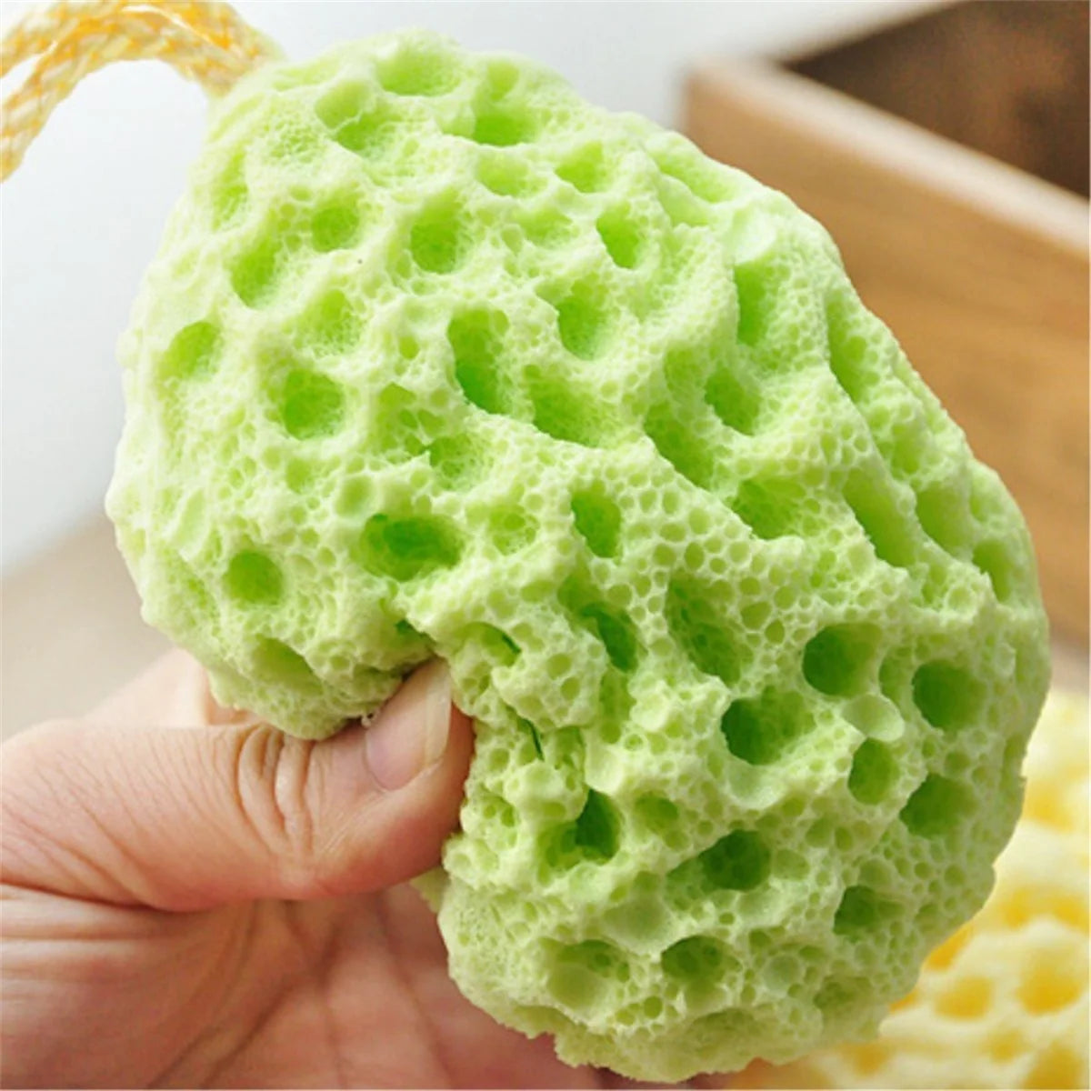 Bath Sponge, Foam Loofah Sponge, Large Body Sponge for Shower, 3 Face Scrubber & 3 Body Sponge, 6Pcs Total, Random Color