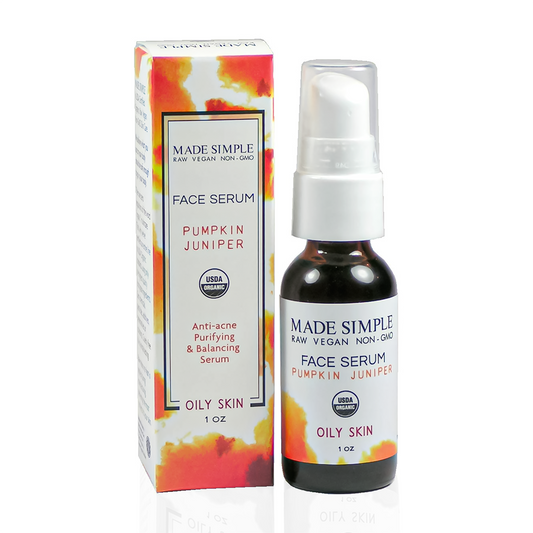 Made Simple Pumpkin Juniper Face Serum – Certified Organic, Vegan & Cruelty-Free Skincare for Radiant Skin