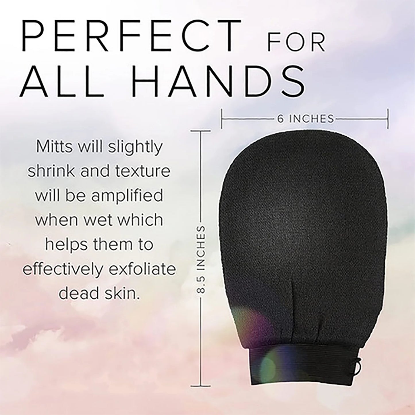 Korean Exfoliating Gloves, 100% Viscose Gloves, Better than Loofah, 1 Piece Set