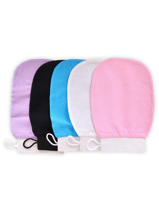5 Pcs Korean Exfoliating Washcloth, Asian Exfoliating Mitt Bath Glove Washcloth Colorful Exfoliating Cloth Skincare Exfoliating Scrub Bath Cloth for Removing Dry Dead Skin
